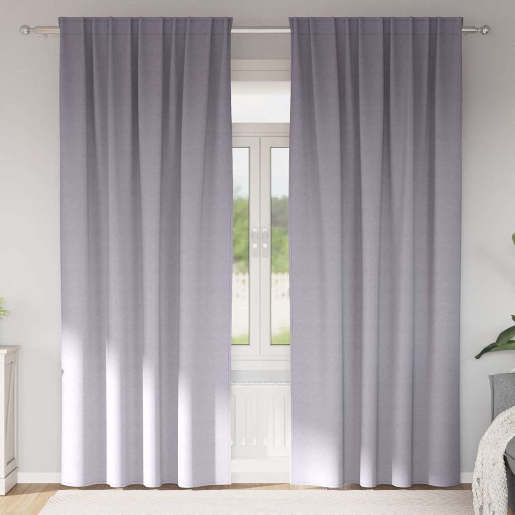 Kardinad rõngastega 2 tk Metallhall 260 x 140 cm Polüester