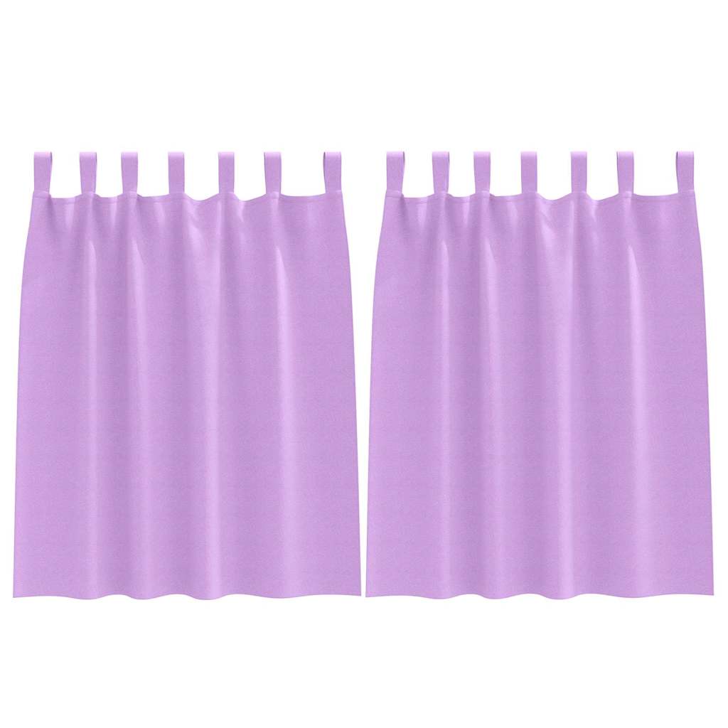 Kardinad rõngastega 2 tk Lilla 140 x 140 cm Polüester