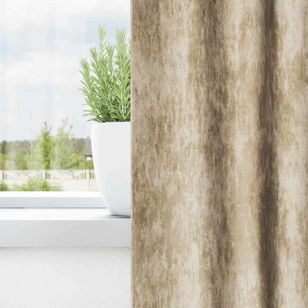 Satiinist kardinad 2 tk cream 140 x 140 cm Samet