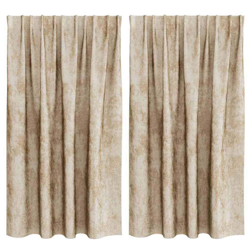 Satiinist kardinad 2 tk cream 140 x 140 cm Samet
