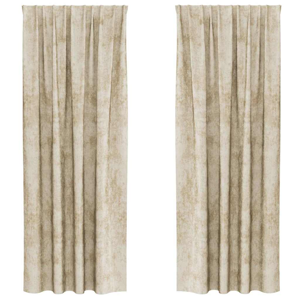 Satiinist kardinad 2 tk cream 245 x 140 cm Samet