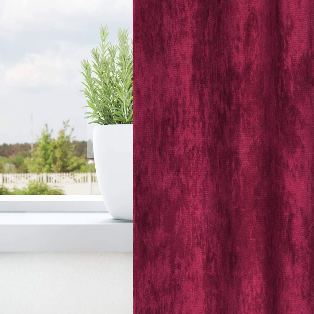Satiinist kardinad 2 tk Veinpunane 140 x 140 cm Samet