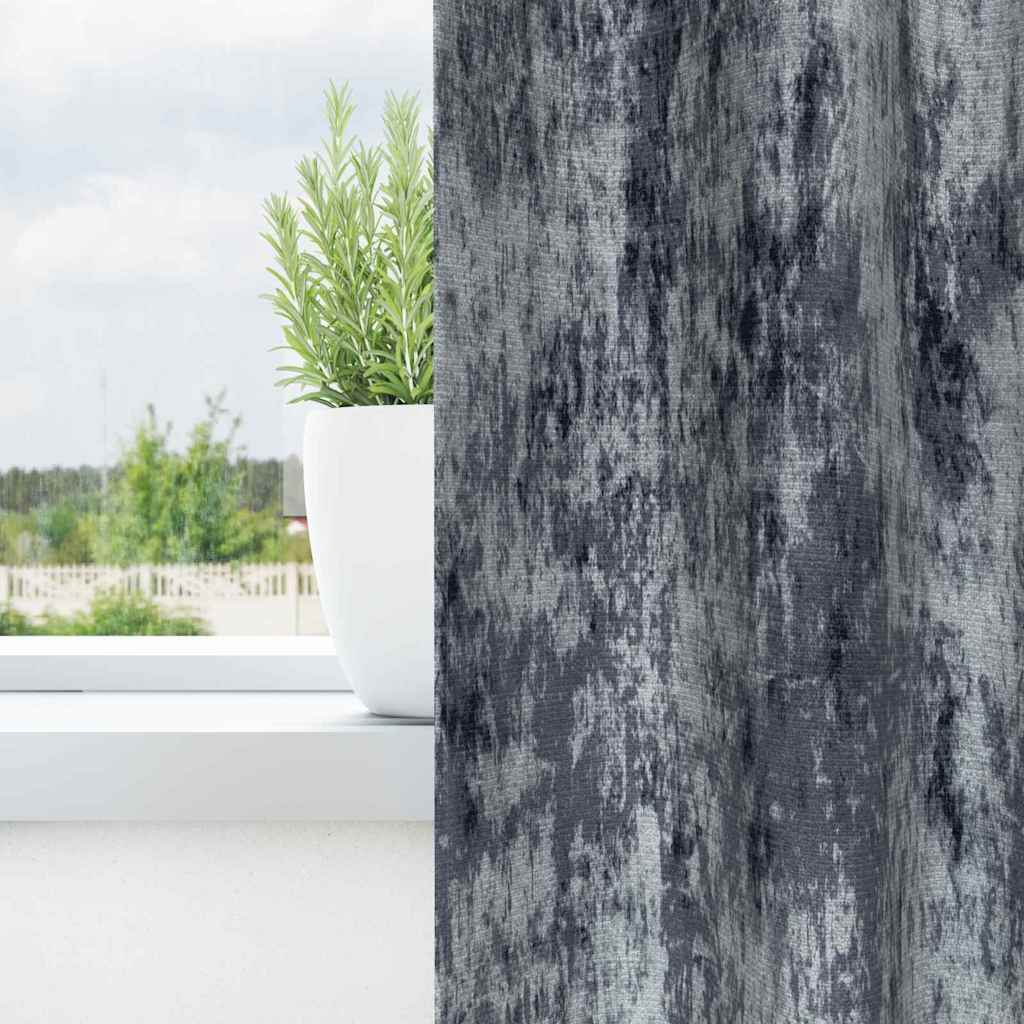 Satiinist kardinad 2 tk Hõbehall 245 x 140 cm Samet