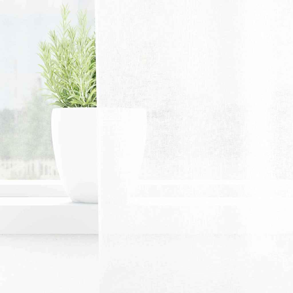 Voile Kardin 2 tk Valge 175 x 140 cm Polüester