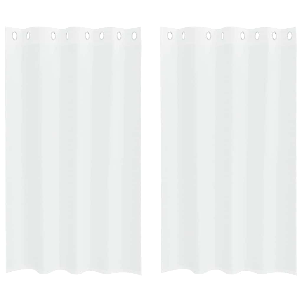 Voile Kardin 2 tk Valge 175 x 140 cm Polüester