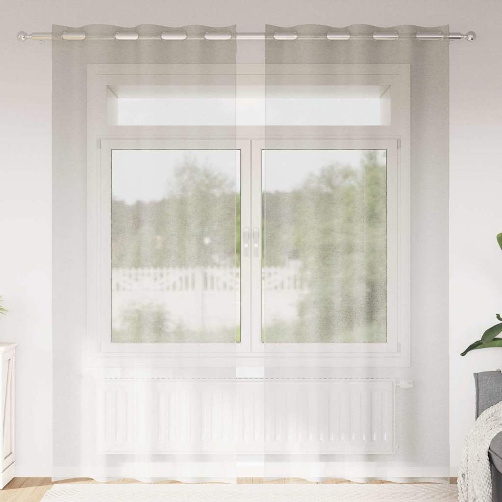 Voile Kardin 2 tk cream 245 x 140 cm Polüester