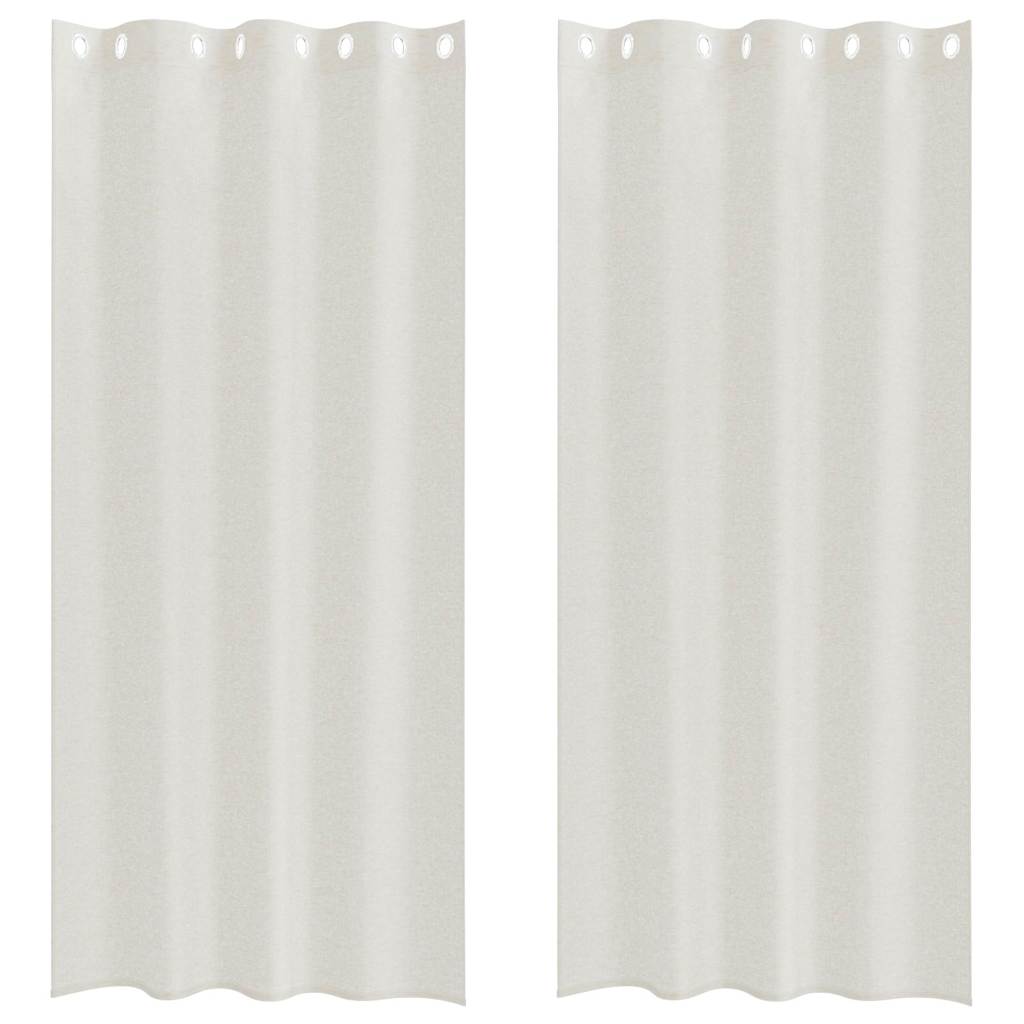 Voile Kardin 2 tk cream 260 x 140 cm Polüester