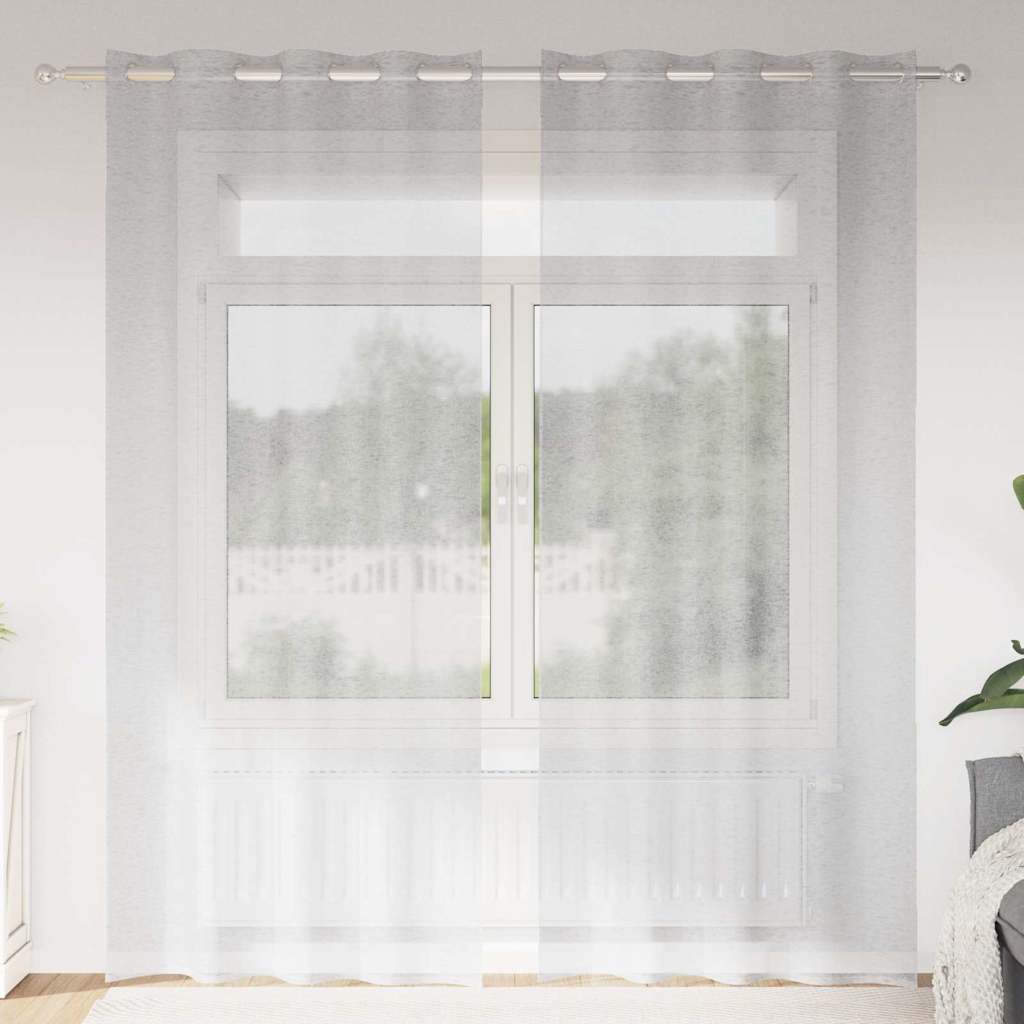 Voile Kardin 2 tk Helehall 260 x 140 cm Polüester