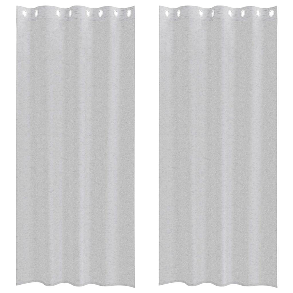 Voile Kardin 2 tk Helehall 260 x 140 cm Polüester