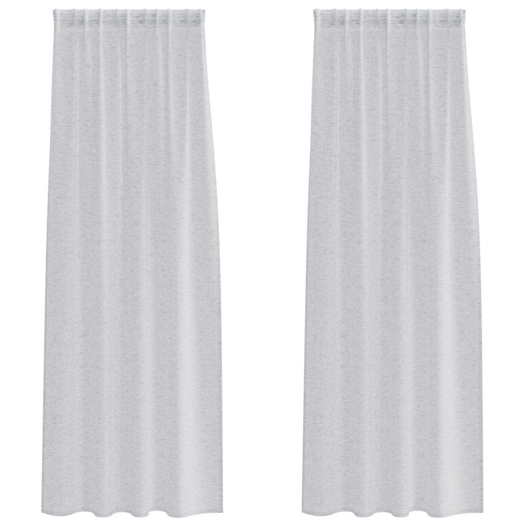 Voile Kardin 2 tk Helehall 260 x 140 cm Polüester