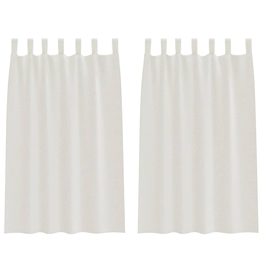 Voile Kardin 2 tk cream 175 x 140 cm Polüester