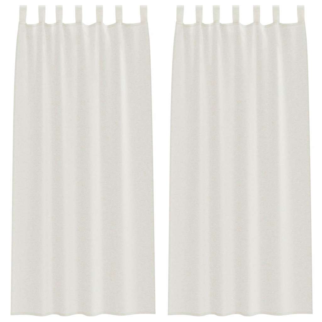 Voile Kardin 2 tk cream 245 x 140 cm Polüester