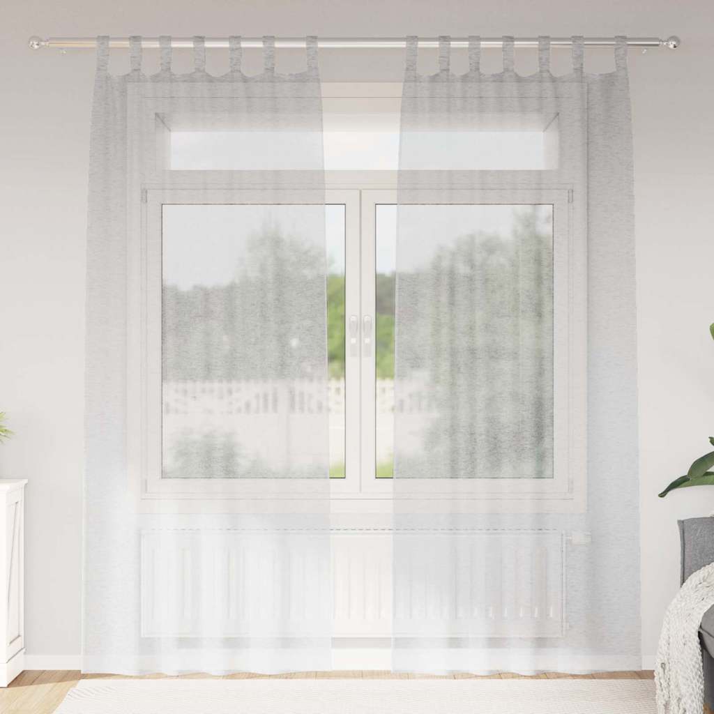 Voile Kardin 2 tk Helehall 225 x 140 cm Polüester