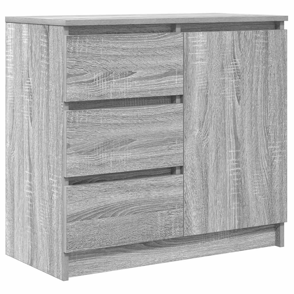 Puhvetkapp sahtliga, hall Sonoma tamm, 71x35x65 cm, tehispuit