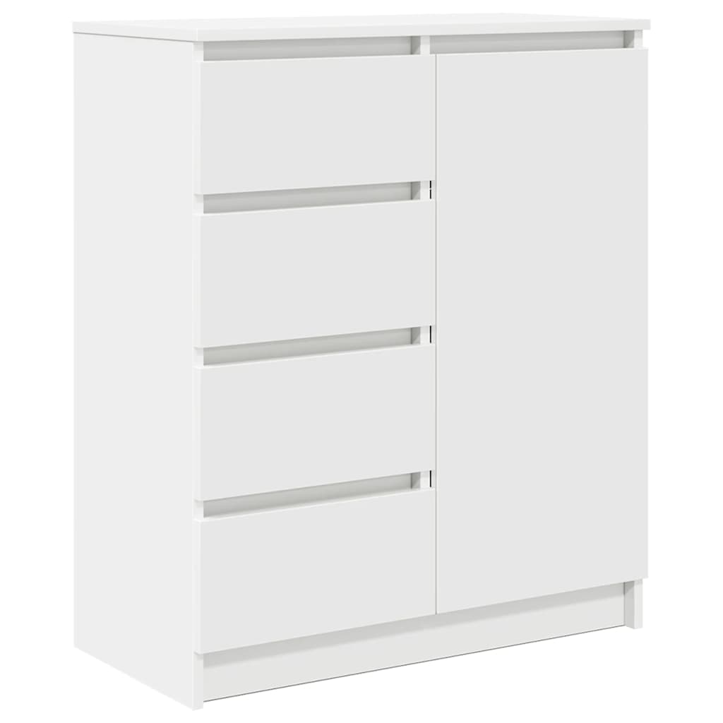 Puhvetkapp sahtlitega, valge, 71x35x84 cm, tehispuit