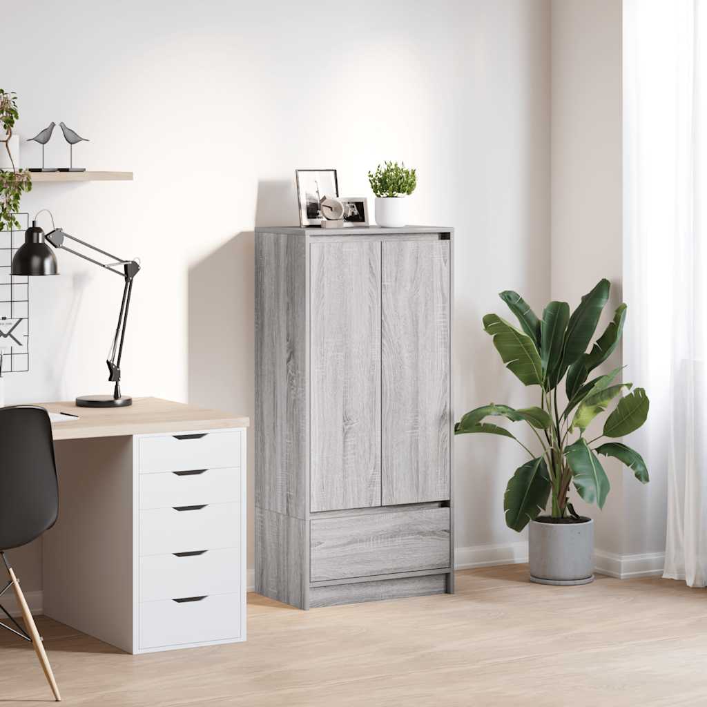 Kapp sahtliga, hall sonoma tamm 55,5x34x119,5 cm, tehispuit