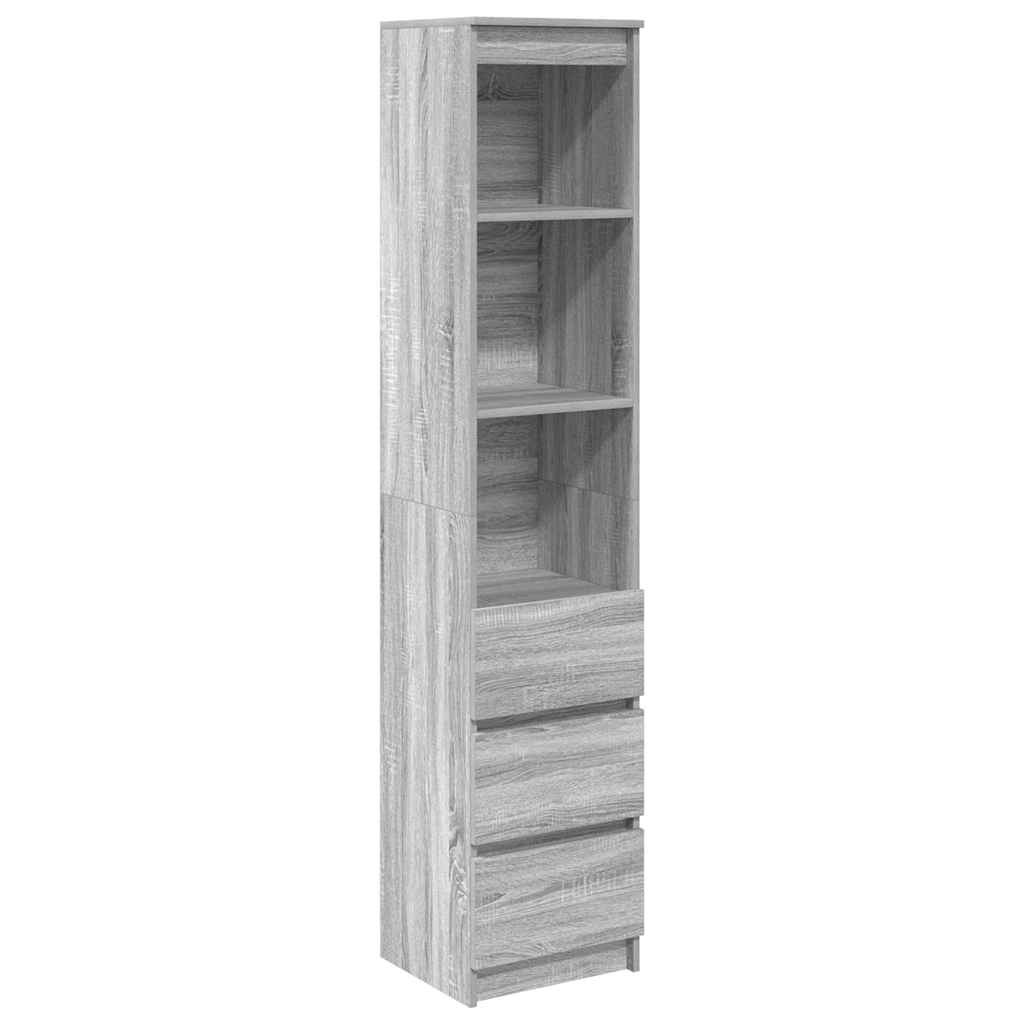 Highboard Hall Sonoma 37,5x35x180 cm Engineered Wood