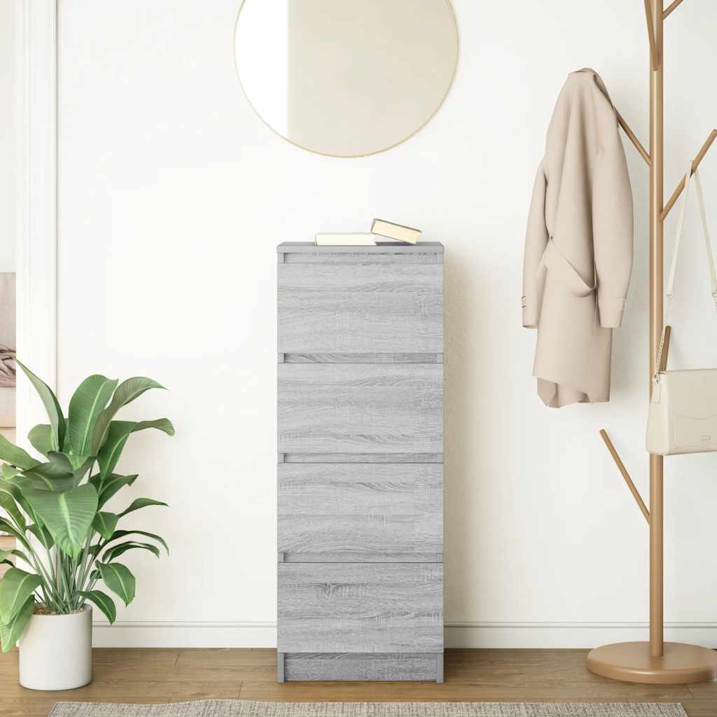 Puhvetkapp, hall Sonoma tamm, 37,5 x 35x 99 cm, tehispuit