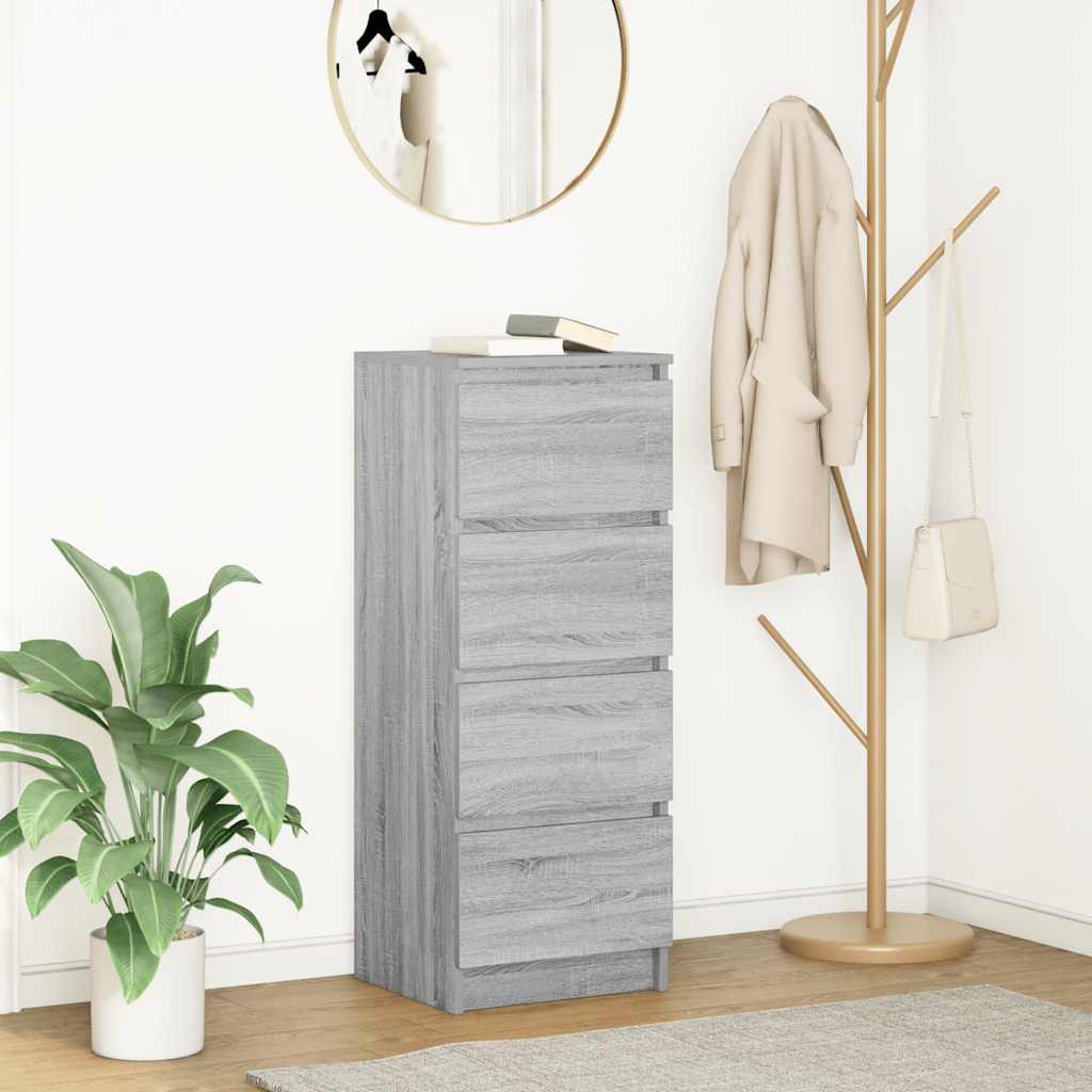Puhvetkapp, hall Sonoma tamm, 37,5 x 35x 99 cm, tehispuit