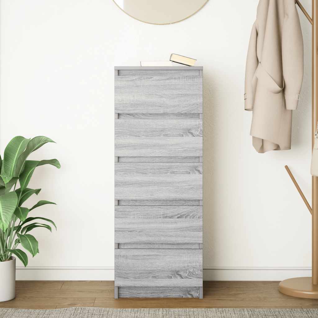 Puhvetkapp sahtlitega, hall Sonoma tamm 37,5x35x99 cm tehispuit