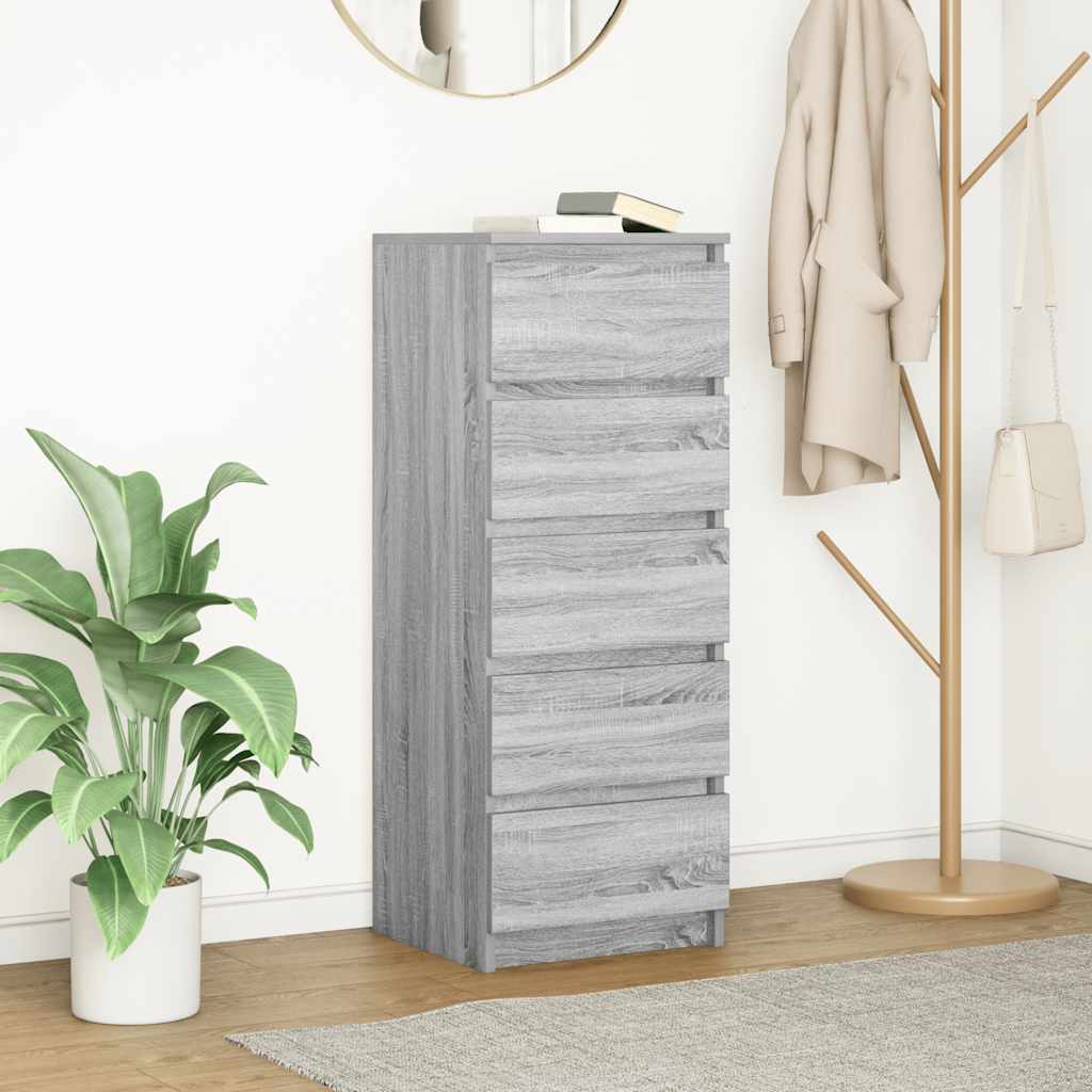 Puhvetkapp sahtlitega, hall Sonoma tamm 37,5x35x99 cm tehispuit