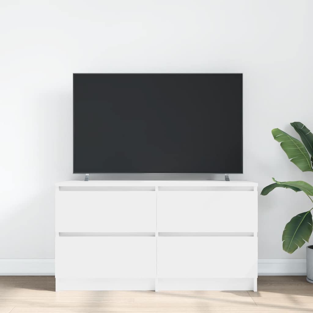 Telerikapp Valge 100x35x54 cm Engineered Wood