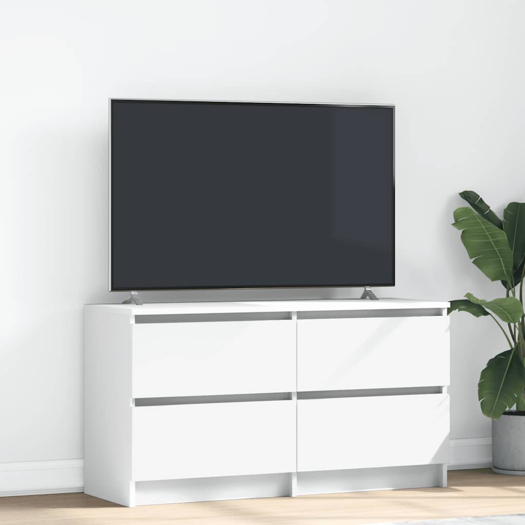 Telerikapp Valge 100x35x54 cm Engineered Wood