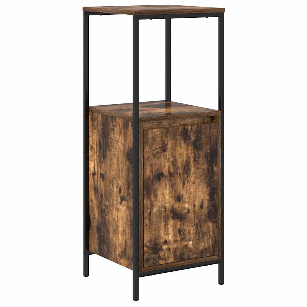 Riiulitega vannitoakapp suitsutamm 36x35x95 cm
