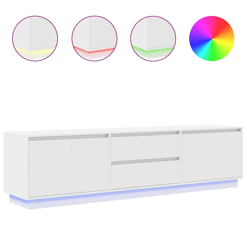 LED-tuledega telerikapp, valge, 193,5x41x50 c