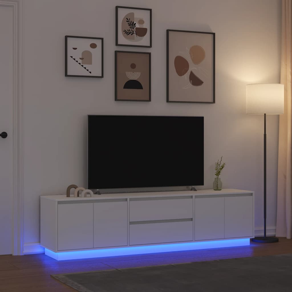 LED-tuledega telerikapp, valge, 193,5x41x50 c
