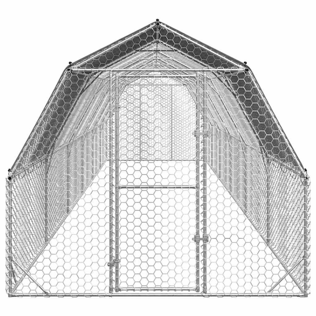 Kanajooks katusega 2,5x12x2,25 m tsingitud teras