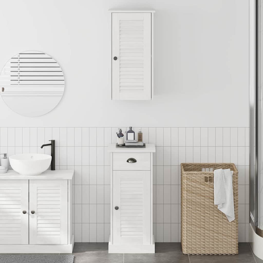 Vannitoa kapp VIGO 2 tk Valge ja antiikvalge 37 x 34 x 80 cm