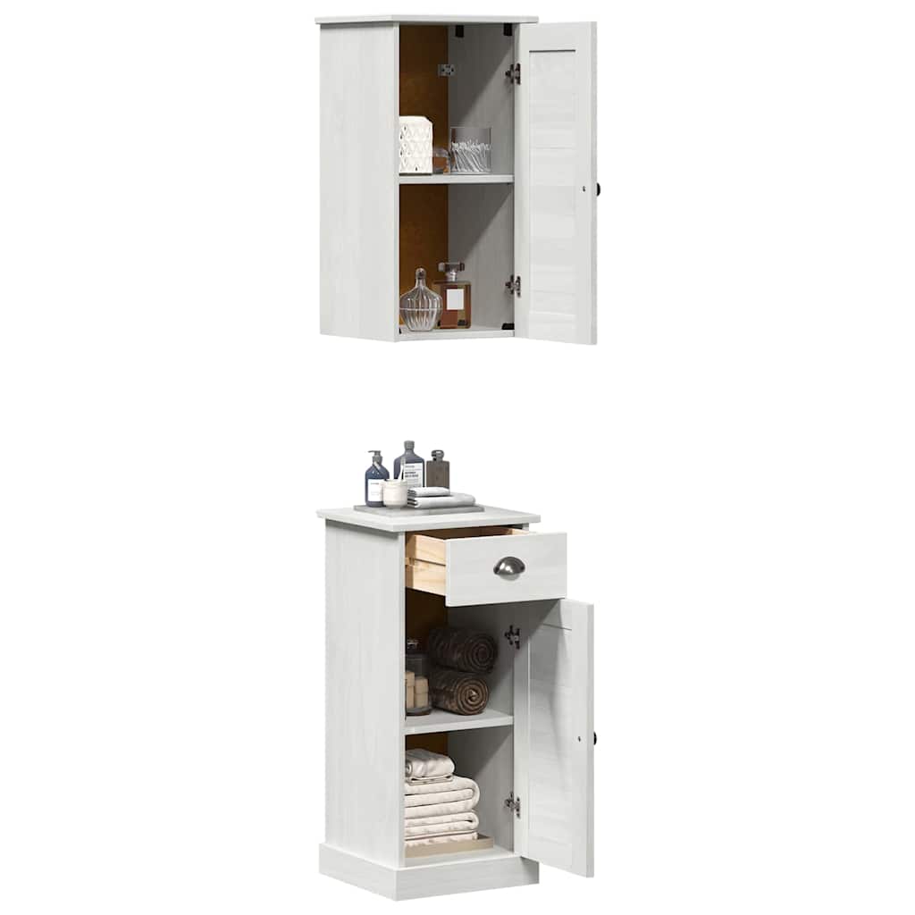 Vannitoa kapp VIGO 2 tk Valge ja antiikvalge 37 x 34 x 80 cm