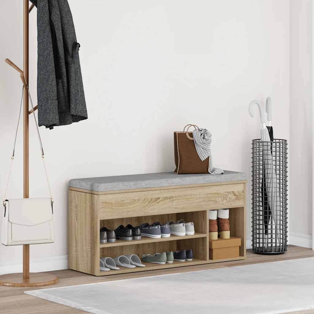 Jalatsipink, Sonoma tamm, 102x30,5x45 cm, tehispuit