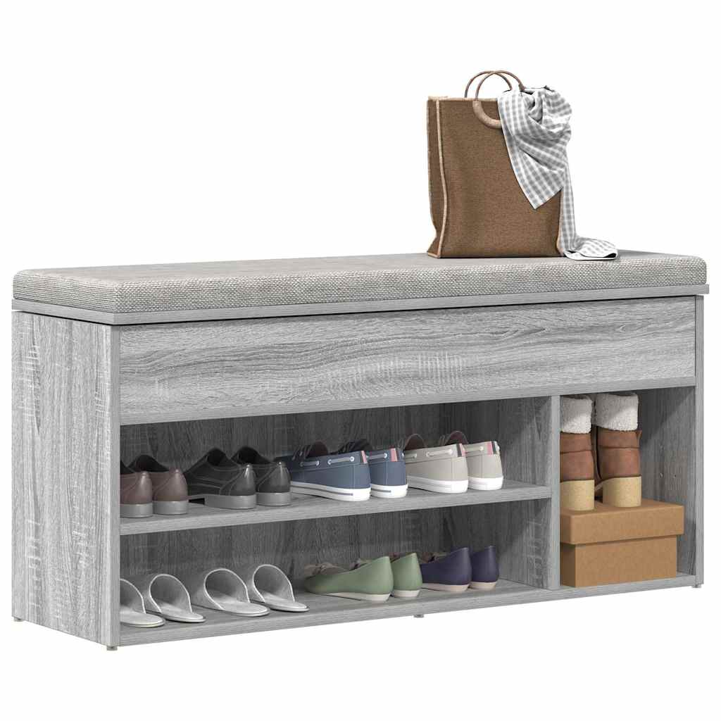 Jalatsipink, hall Sonoma tamm, 102x30,5x45 cm, tehispuit