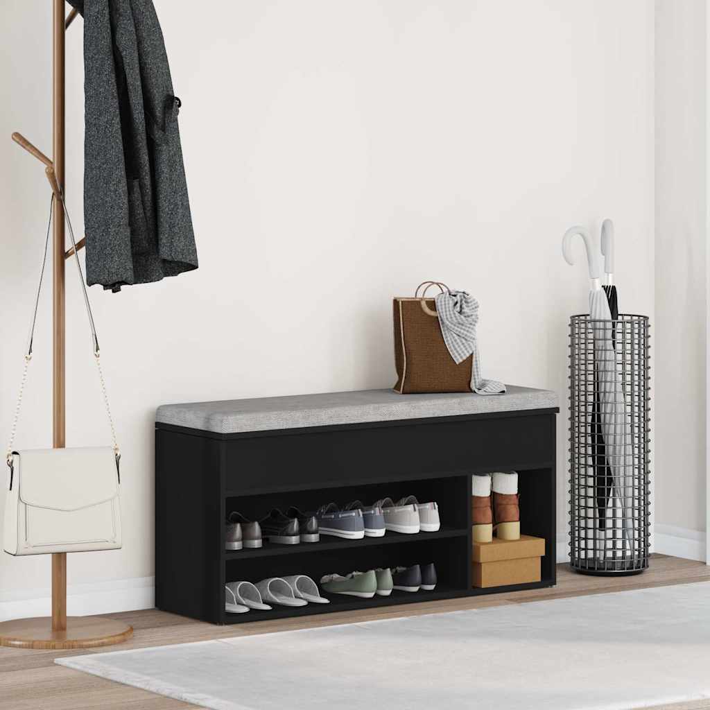 Kingapink Must 102x30,5x45 cm Engineered Wood