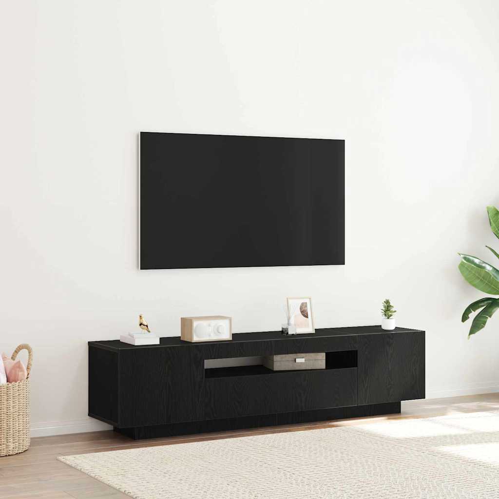 Telerikapp 160 x 35 x 40 cm Must Tehispuit