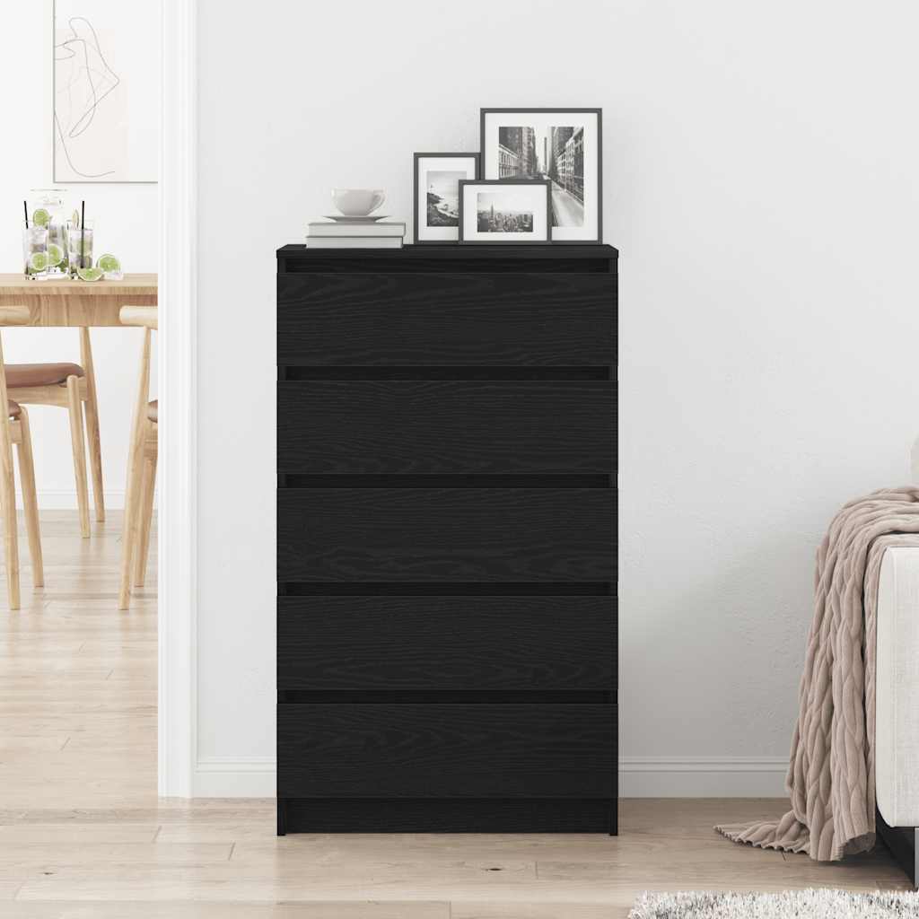 Sahtlitega kapp, must tamm, 60 x 36 x 103 cm, töödeldud puit