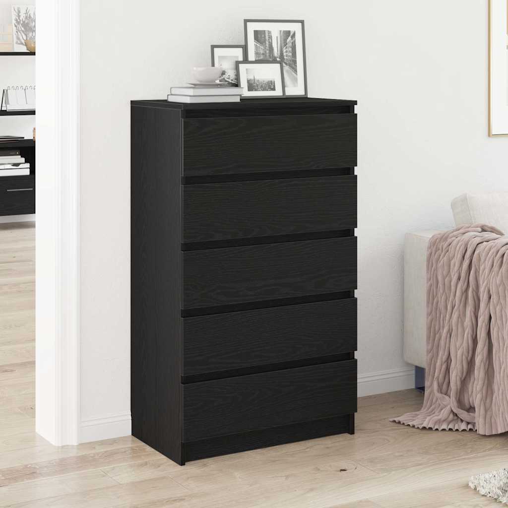 Sahtlitega kapp, must tamm, 60 x 36 x 103 cm, töödeldud puit