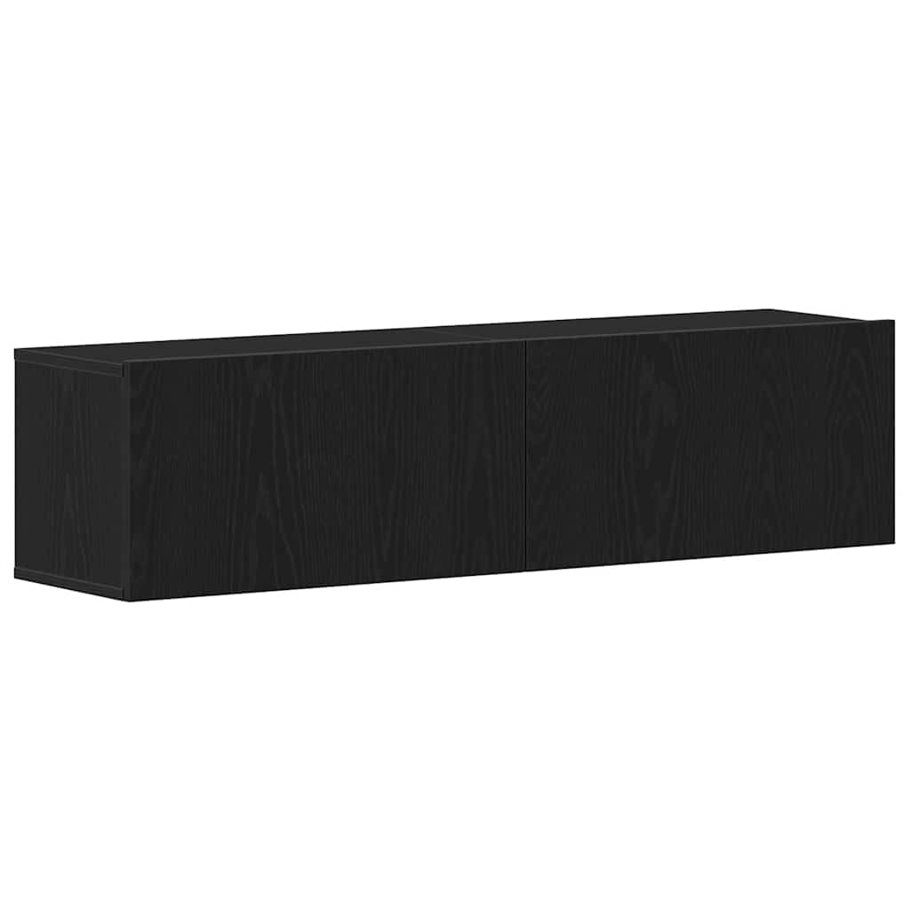 Telerikapp, must tamm, 120x30x30,5 cm, tehispuit