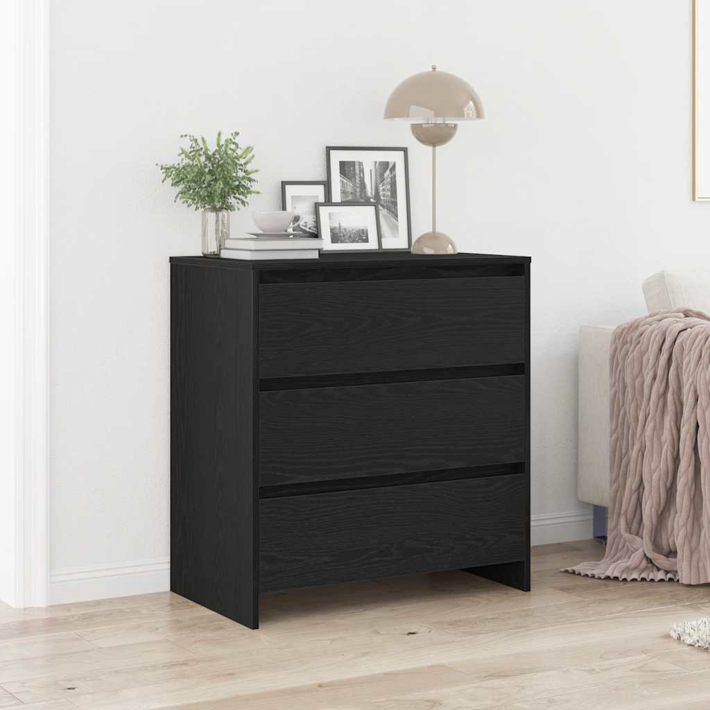 Puhvetkapp, must tamm, 70 x 41 x 75 cm, töödeldud puit
