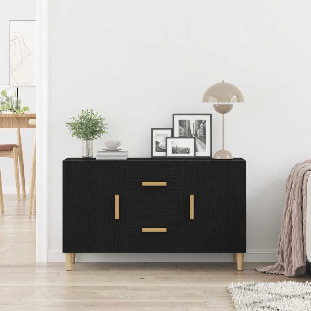Puhvetkapp, must tamm, 100 x 36 x 60 cm, tehispuit