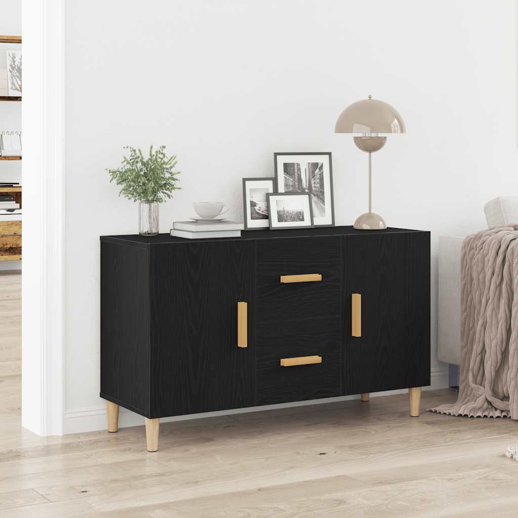 Puhvetkapp, must tamm, 100 x 36 x 60 cm, tehispuit