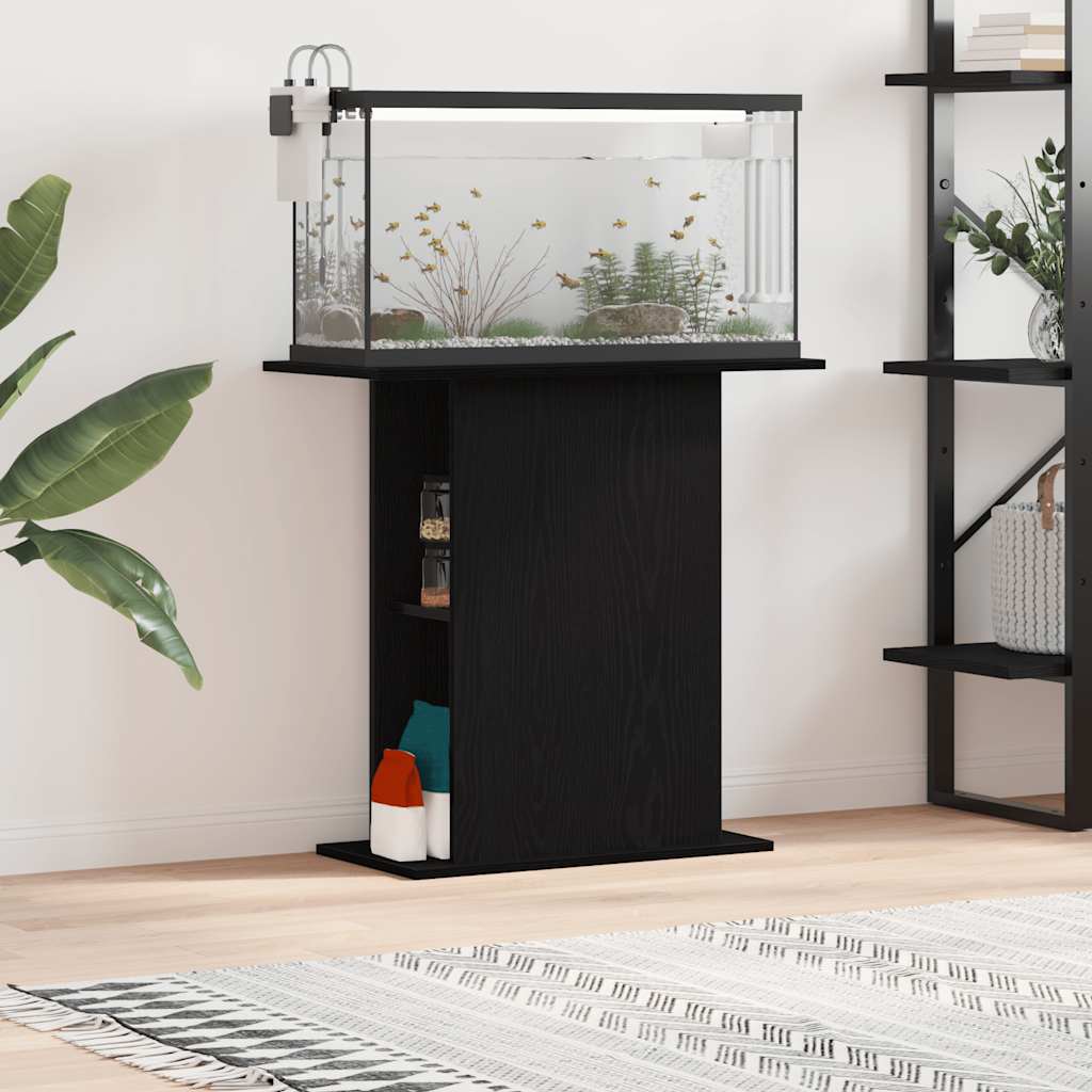 Akvaariumialus must tamm 75 x 36 x 72,5 cm töödeldud puit