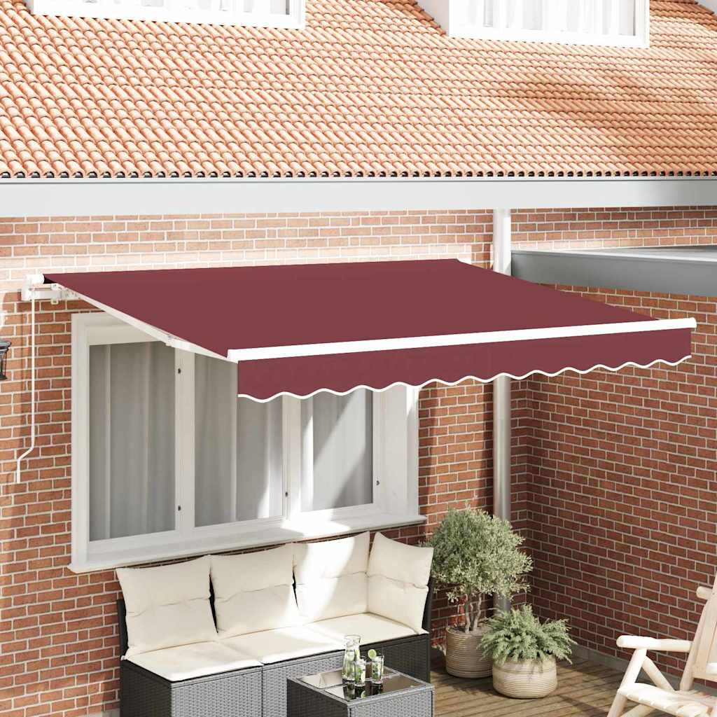 Markiisi varukangas 2,5 x 2 m Burgundia Punane Polüester
