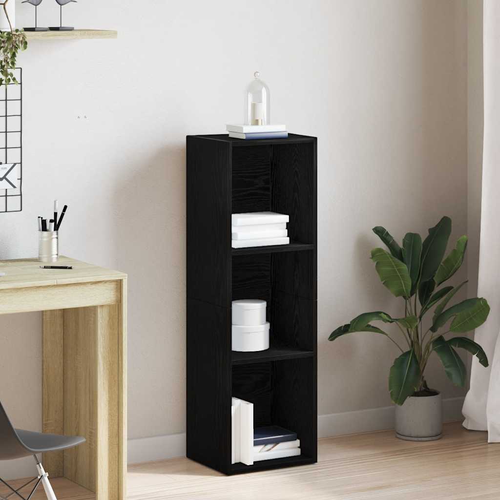 Raamaturiiul must tamm 36 x 30 x 114 cm töödeldud puit