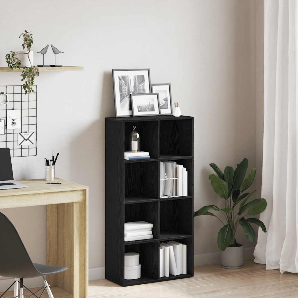 Raamaturiiul must tamm 66x30x130 cm töödeldud puit