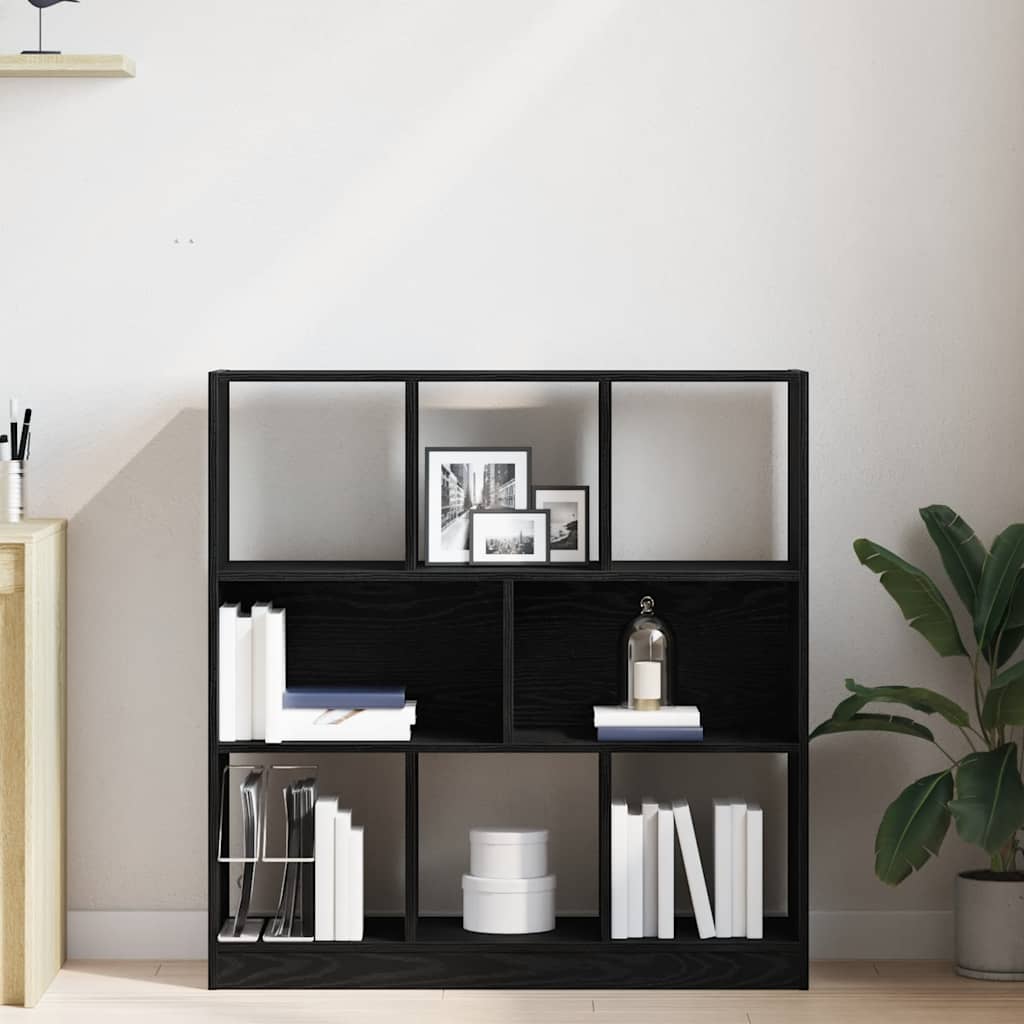Raamatukapp must tamm 97,5x29,5x100 cm ehituspuit