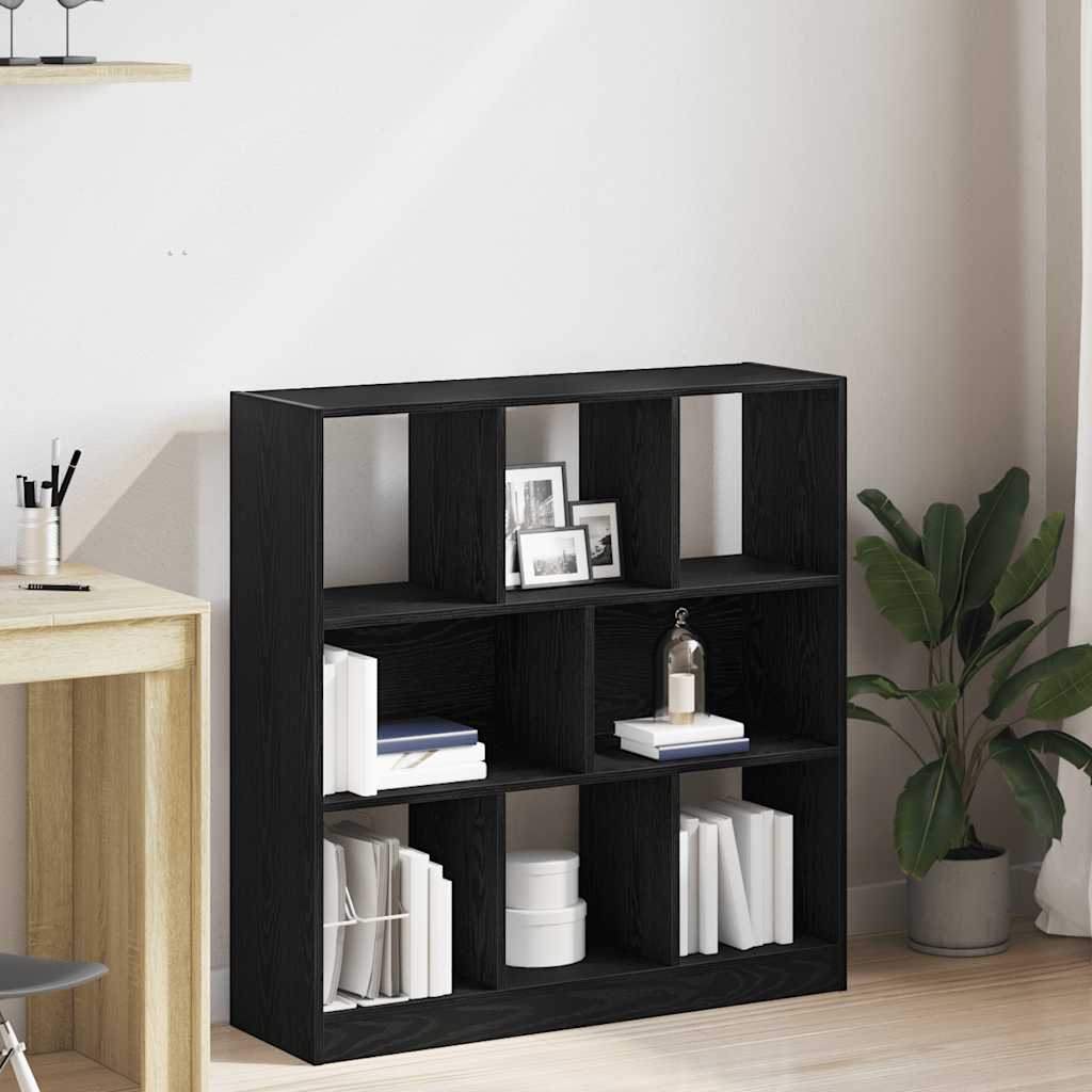 Raamatukapp must tamm 97,5x29,5x100 cm ehituspuit