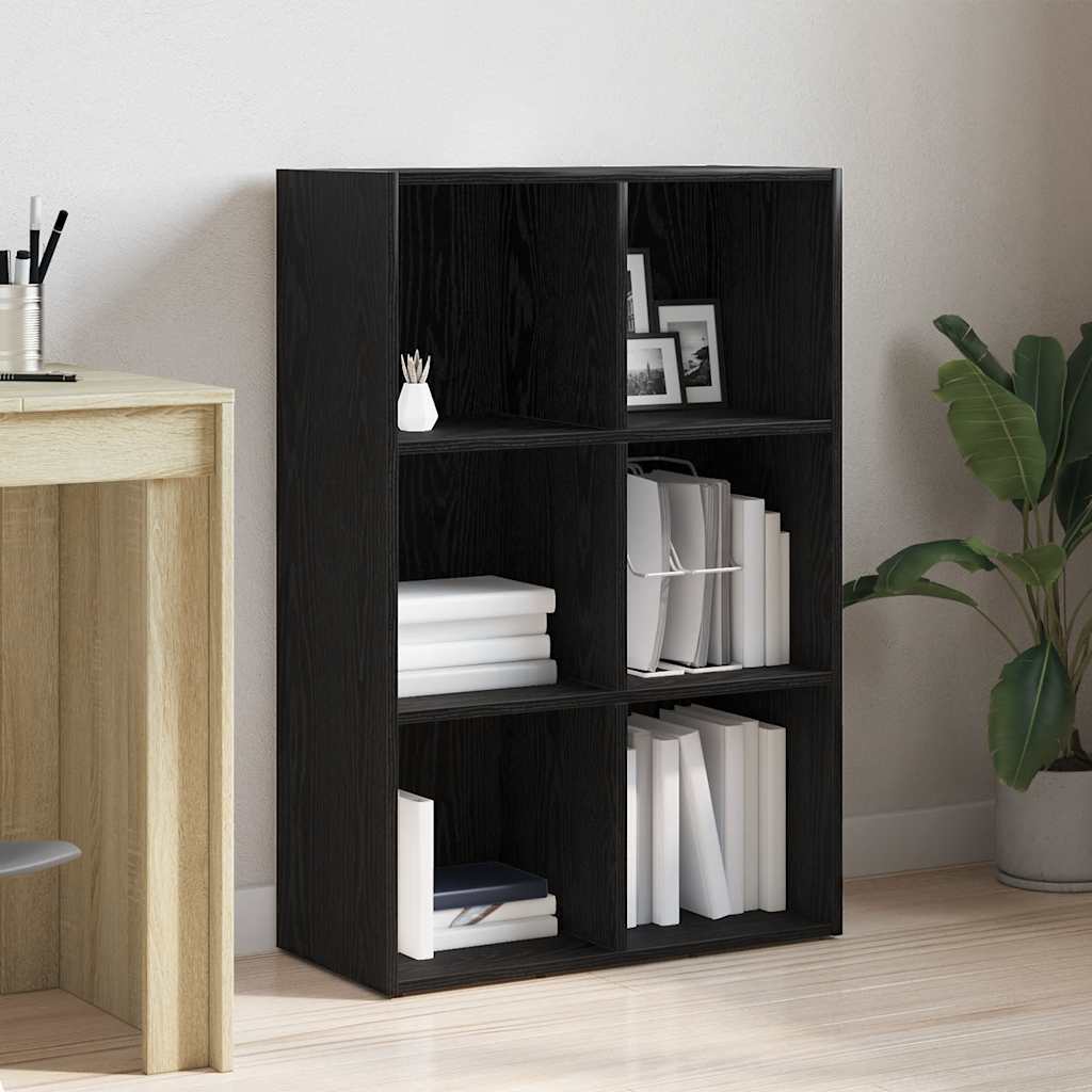 Raamatukapp must tamm 66x30x98 cm töödeldud puit